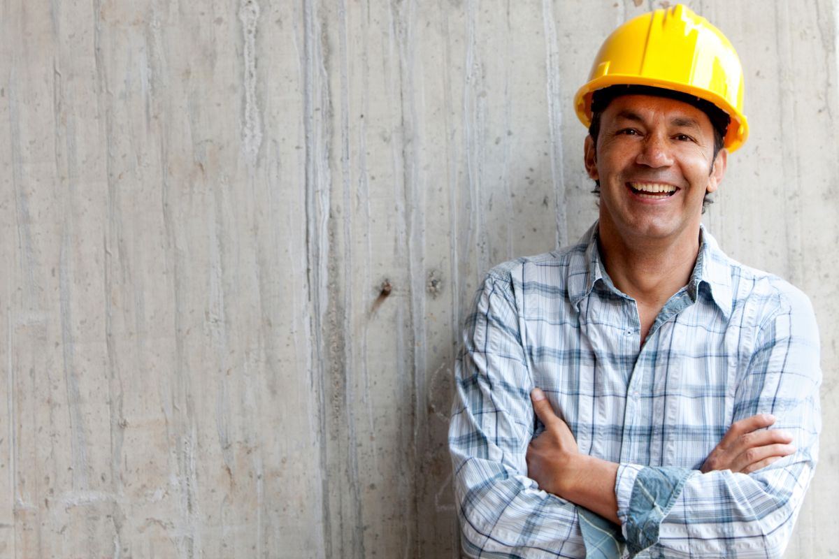 happy contractor