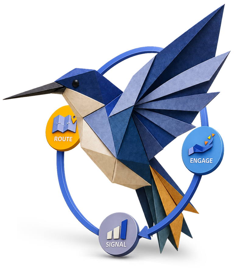 bird with platform graphic